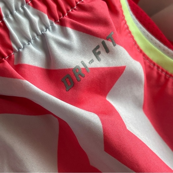 NIKE | Red Striped Dri-Fit Running Shorts Sz M - Picture 5 of 6